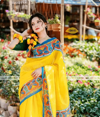 Soft Jamdani Weave Saree